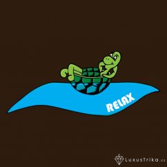 Pánské tričko Turtle relax čokoládová