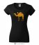 Dámské tričko Camel černé - Velikost: M