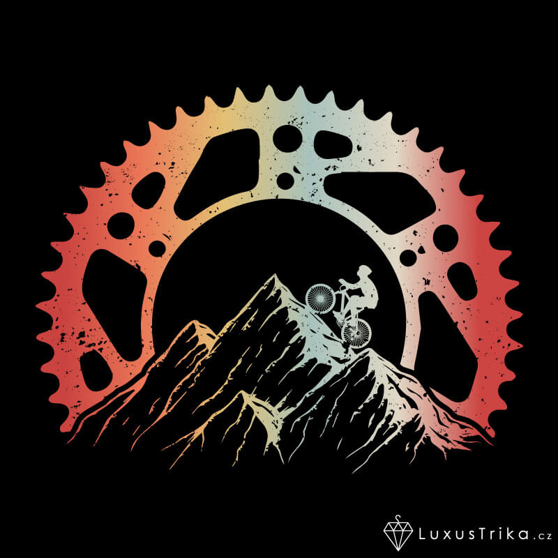 Dámské tričko Pedal to Peak - Barva produktu: Královská modrá, Velikost: XXL