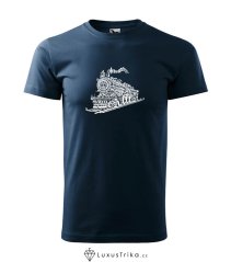 Pánské tričko Polar express námořní modrá