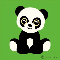 Dětské tričko Panda apple green