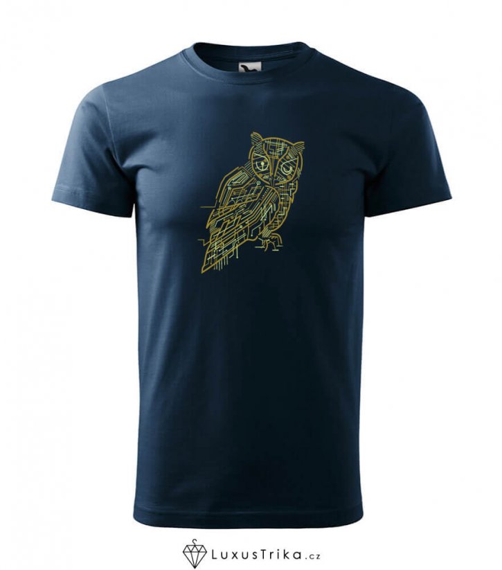 Pánské tričko ElectrOwl námořní modrá - Velikost: XL