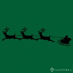 Pánské vánoční tričko Ježíšek na cestě středně zelená