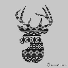 Pánské tričko Christmas deer světle šedý melír