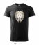 Pánské tričko Abstract Lion černé - Velikost: M