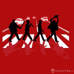 Pánské tričko Abbey Road Killers červené