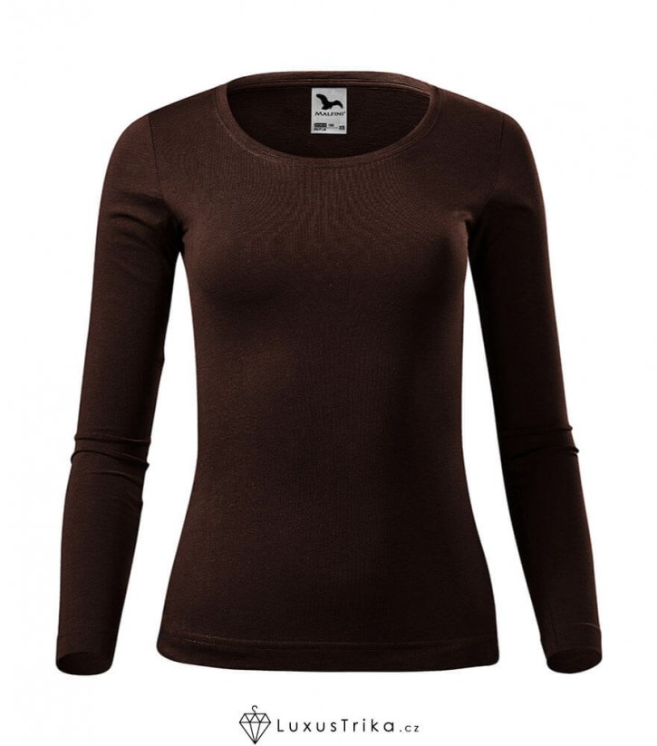 Dámské tričko FIT-T LS bez potisku - Barva produktu: Černá, Velikost: XS