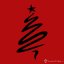 Pánské vánoční tričko Christmas tree červené - Velikost: S