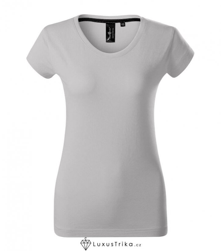 Dámské tričko EXCLUSIVE bez potisku - Barva produktu: Silver gray, Velikost: XL