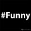 Dámské tričko hashtag Funny černé - Velikost: M