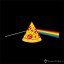 Dámské tričko The Dark Side of the Pizza černé - Velikost: L