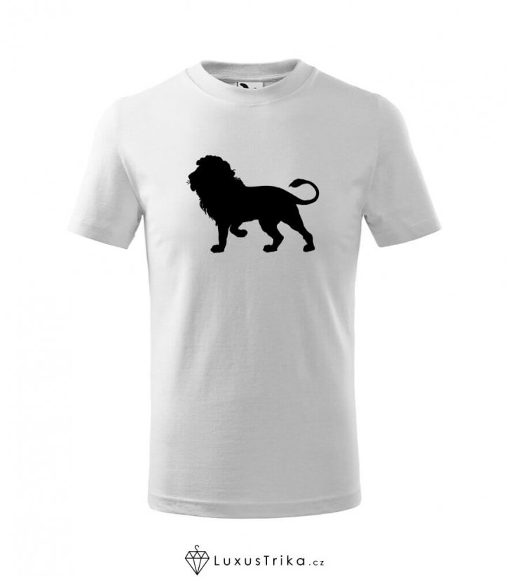 Dětské tričko LionKing bílé - Velikost: 134 cm/ 8 let