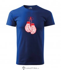 Pánské tričko Brainbox Gloves královská modrá