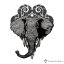 Dámské tričko Mystic Elephant - Barva produktu: Denim, Velikost: S