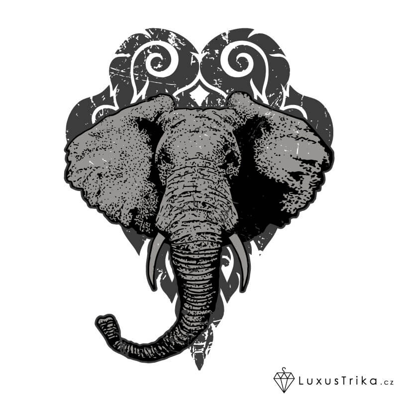 Dámské tričko Mystic Elephant - Barva produktu: Khaki, Velikost: XS