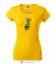 Dámské tričko Mr. Kaktus žluté - Velikost: M