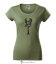 Dámské tričko Guitar Grove khaki Dámské tričko Guitar Grove khaki