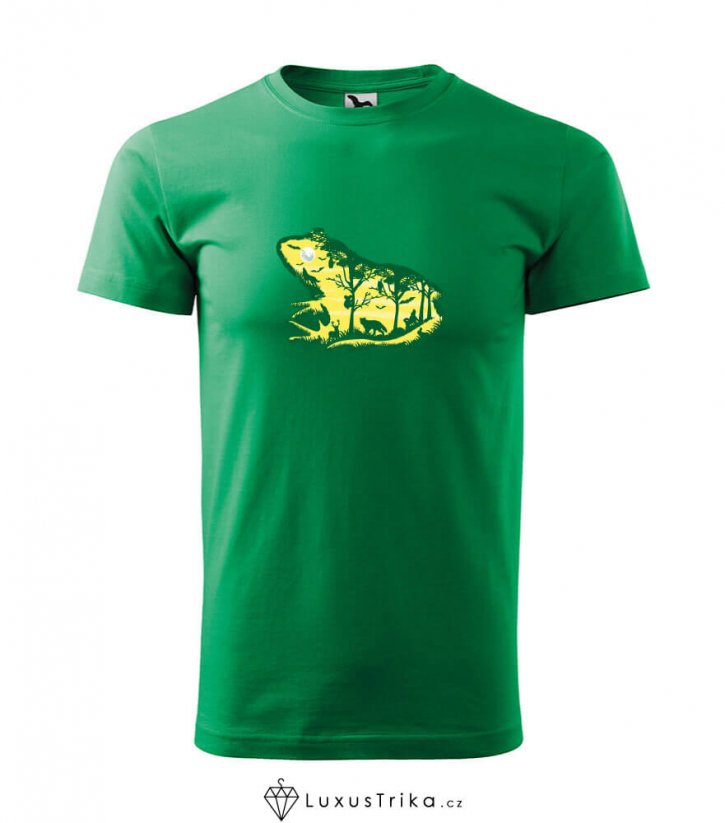 Pánské tričko Froggy středně zelená - Velikost: XL