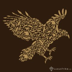 Pánské tričko Eagle silhouette čokoládové