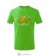 Dětské tričko Veselá želva apple green - Velikost: 134 cm/ 8 let
