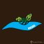 Pánské tričko Turtle relax čokoládová - Velikost: XXL
