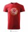 Pánské tričko Lví ornament červené - Velikost: S