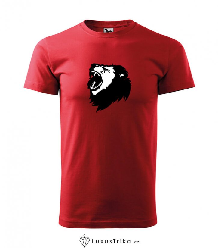 Pánské tričko Roaring Lion červené - Velikost: L