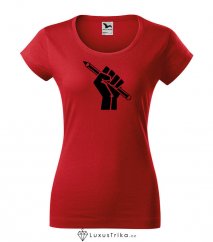 Dámské tričko Hand-pen červené