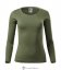 Dámské tričko FIT-T LS bez potisku - Barva produktu: Lahvově zelená, Velikost: L