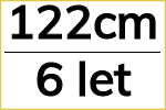 122 cm/ 6 let