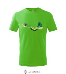 Dětské tričko Chcete mě? apple green