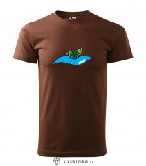 Pánské tričko Turtle relax čokoládová