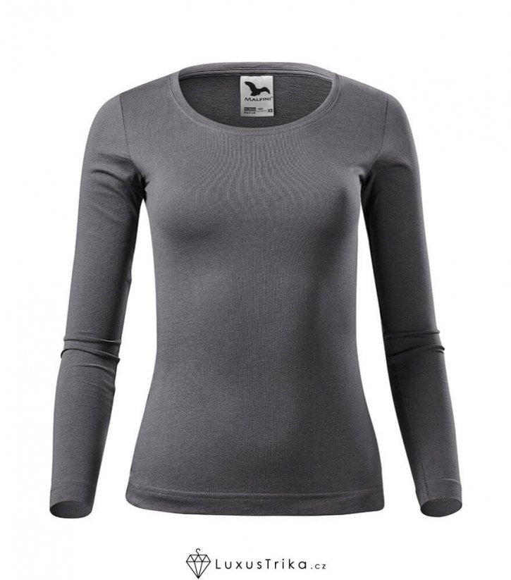 Dámské tričko FIT-T LS bez potisku - Barva produktu: Černá, Velikost: XS