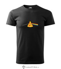 Pánské tričko The Dark Side of the Pizza černé 160g/m2