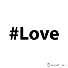 Dámské tričko hashtag Love bílé