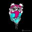 Dámské tričko Diamond Owl - Barva produktu: Khaki, Velikost: L