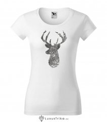 Dámské tričko The deer's mind bílé