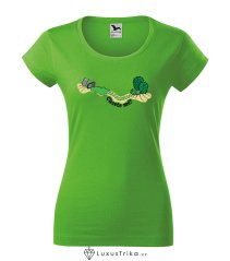 Dámské tričko Chcete mě? apple green