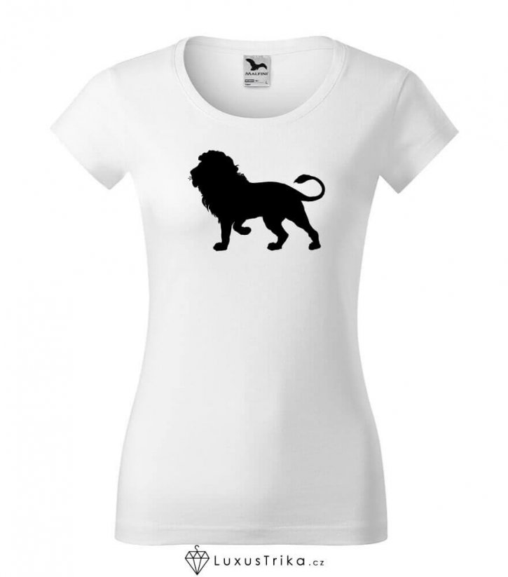 Dámské tričko LionKing bílé - Velikost: S