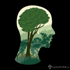 Originální dámský motiv Brain oasis černé