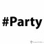 Pánské tričko hashtag Party bílé - Velikost: XS
