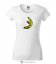 Dámské tričko Banana skate bílé - Velikost: XS