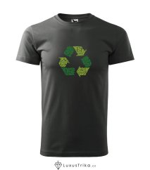 Pánské tričko Recyklátor tmavá břidlice