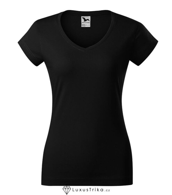 Dámské tričko FIT V-NECK bez potisku - Barva produktu: Královská modrá, Velikost: M