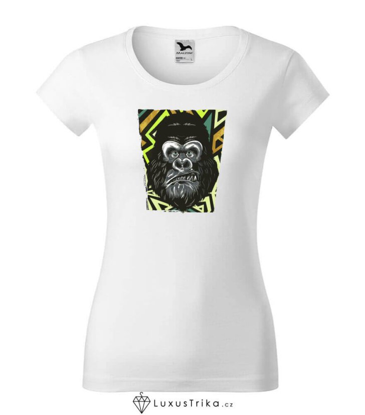 Dámské tričko Jungle Guardian - Barva produktu: Žlutá, Velikost: S