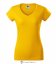 Dámské tričko FIT V-NECK bez potisku - Barva produktu: Žlutá, Velikost: XXL