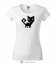 Dámské tričko Twists Cat bílé - Velikost: M