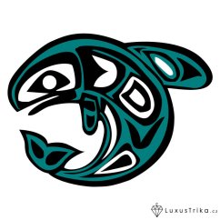 Dámské tričko Tribal-fish bílé