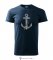 Pánské tričko Kotva námořní modrá