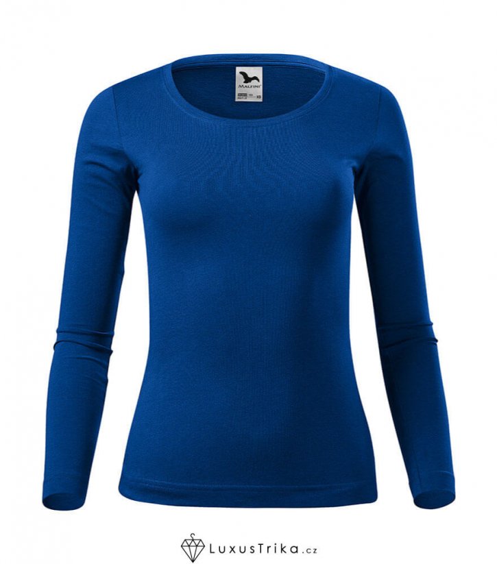 Dámské tričko FIT-T LS bez potisku - Barva produktu: Královská modrá, Velikost: XS